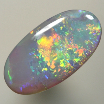 SOLID SEMI BLACK OPAL Flame pattern of neon reds SEE VIDEO